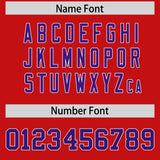 Custom Red Varsity Full-Snap Color Block Letterman Jacket