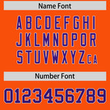 Custom Orange Varsity Full-Snap Color Block Letterman Jacket