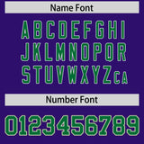 Custom Purple Varsity Full-Snap Flower Pattern Letterman Two Tone Split Fashion Jacket