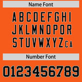 Custom Orange Varsity Full-Snap Flower Pattern Letterman Two Tone Split Fashion Jacket