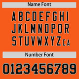 Custom Orange Varsity Full-Snap Flower Pattern Letterman Two Tone Split Fashion Jacket