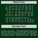 Custom Green Varsity Full-Snap Flower Pattern Letterman Two Tone Split Fashion Jacket