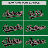 Custom Kelly Green Varsity Full-Snap Flower Pattern Letterman Two Tone Split Fashion Jacket