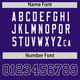 Custom Purple Varsity Full-Snap Flower Pattern Letterman Two Tone Split Fashion Jacket