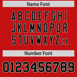 Custom Red Varsity Full-Snap Flower Pattern Letterman Two Tone Split Fashion Jacket