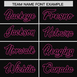 Custom Black Varsity Full-Snap Flower Pattern Letterman Two Tone Split Fashion Jacket