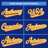 Custom Royal Classic Style Varsity Full-Snap Letterman Baseball Jersey