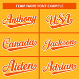 Custom Gold Classic Style Varsity Full-Snap Letterman Baseball Jersey