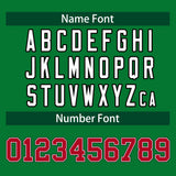 Custom Kelly Green Classic Style Varsity Full-Snap Letterman Baseball Jersey