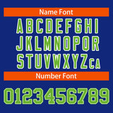 Custom Royal Classic Style Varsity Full-Snap Letterman Baseball Jersey