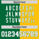 Custom Kelly Green Gold Varsity Full-Snap Split Letterman Baseball Jacket