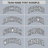 Custom Silver Black-White Color Block Varsity Full-Snap Letterman Hoodie Jacket