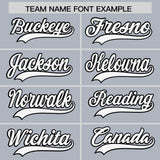 Custom Silver Black-White Color Block Varsity Full-Snap Letterman Hoodie Jacket