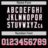 Custom Black Light Pink-White Color Block Varsity Full-Snap Letterman Hoodie Jacket