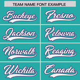 Custom Aqua Purple-White Color Block Varsity Full-Snap Letterman Hoodie Jacket