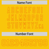 Custom Gold Orange-White Color Block Varsity Full-Snap Letterman Hoodie Jacket