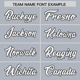 Custom Silver Black-White Color Block Varsity Full-Snap Letterman Hoodie Jacket