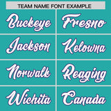 Custom Aqua Purple-White Color Block Varsity Full-Snap Letterman Hoodie Jacket