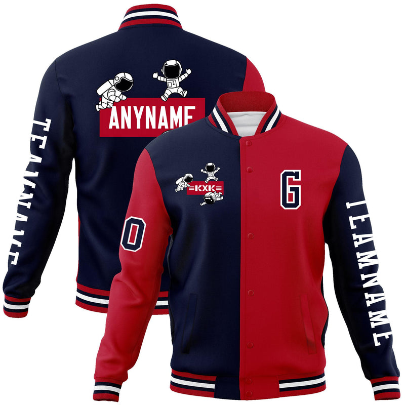 Custom Split Fashion Jacket Personalized Letterman Two Tone With Raglan Sleeves Jacket
