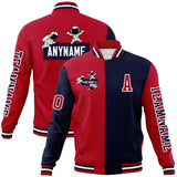 Custom Split Fashion Jacket Personalized Letterman Two Tone Raglan Sleeves Jacket
