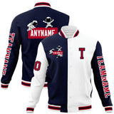 Custom Split Fashion Jacket Personalized Letterman Two Tone Raglan Sleeves Jacket