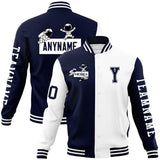 Custom Split Fashion Jacket Personalized Letterman Two Tone Raglan Sleeves Jacket