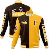 Custom Split Fashion Jacket Personalized Letterman Two Tone Raglan Sleeves Jacket