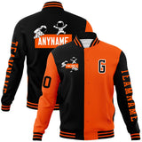 Custom Split Fashion Jacket Personalized Letterman Two Tone Raglan Sleeves Jacket
