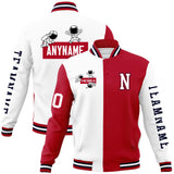 Custom Split Fashion Jacket Personalized Letterman Two Tone Raglan Sleeves Jacket