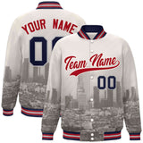 Custom City Connect Jacket Personalized Stitched Text Logo Varsity Bomber Baseball Jacket