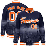 Custom City Connect Jacket Personalized Name Numbers Blend Windproof College Baseball Jacket