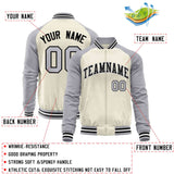 Custom Raglan Sleeves Baseball Jackets Design Name and Numbers Varsity Full-Zip Jacket