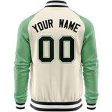 Custom Raglan Sleeves Cotton Varsity Coat Add Your Own Text and Design Full-Zip Baseball  Jacket