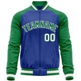 Custom Raglan Sleeves Men's Fashion Varsity Jacket Causal Cotton Letterman Baseball Bomber Jackets