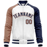 Custom Raglan Sleeves Fashion Varsity Jacket Fashion Cotton Coat Letterman Men's Baseball Bomber Jackets