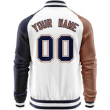 Custom Raglan Sleeves Varsity Jacket Personalized Stitched Letters & Number Casual Lightweight  Baseball Coat