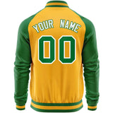 Custom Raglan Sleeves  Lightweight Varsity Jacket Personalized Stitched Letters & Number Letterman Baseball Coat