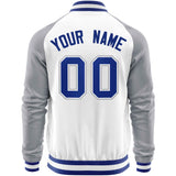 Custom Raglan Sleeves Varsity Jacket Personalized Stitched Letters & Number Zipper Baseball Coat