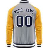 Custom Raglan Sleeves Varsity Jacket Stitched Letters & Number Cotton Blend Letterman Baseball Jacket