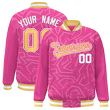 Custom Stitched Graffiti Pattern Jacket Hook Personalized Name Number Logo Breathable Baseball Jackets