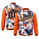 Custom Graffiti Pattern Fashion Lightweight Letterman Bomber Baseball Jacket Varsity Coat