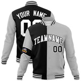 Custom Split Fashion Jacket Personalized Letterman Two Tone Baseball Jacket