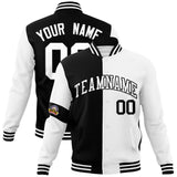 Custom Split Fashion Jacket Personalized Letterman Two Tone Jacket