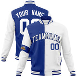 Custom Split Fashion Jacket Personalized Letterman Two Tone Jacket