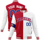Custom Split Fashion Jacket Personalized Letterman Two Tone Jacket