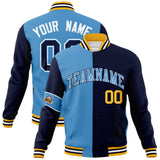 Custom Split Fashion Jacket Personalized Letterman Two Tone Jacket