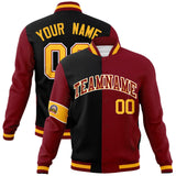 Custom Split Fashion Jacket Personalized Letterman Two Tone Jacket