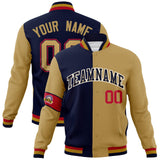Custom Split Fashion Jacket Personalized Letterman Two Tone Jacket