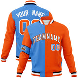 Custom Split Fashion Jacket Personalized Letterman Two Tone Jacket