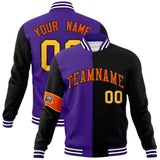 Custom Split Fashion Jacket Personalized Letterman Two Tone Jacket